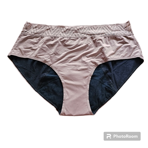 Thinx Bundle Hip Hugger Leak Proof Period Underwear Black & Nude 2 XL - Picture 3 of 13